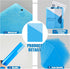 Seajan 48 Pcs 3 Hole Punch Binder Folders, Clear Poly Translucent Slash File Jacket Organizer for Paper Document