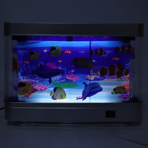 30 Fake Fish Tank Lamp Mini Decorative Tropical Fish Artificial Aquarium Night Light with Moving Fish for Kids Baby