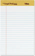 TOPS The Legal Pad Plus Writing Pads, 5" x 8", Jr. Legal Rule, 50 Sheets, 12 Pack