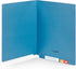 Blue Summit Supplies 100 Blue End Tab File Folders, Reinforced Straight Cut Tab Files for Office Use