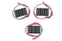 NOYITO 0.36 inches LED Ultra-small DC Digital Voltmeter, 2-Wire Battery Tester, Pack of 3