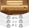 Muzata 6Pack 3.3FT/1M V Shape LED Channel Silver Aluminum LED Strip Diffuser