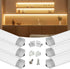 Muzata 6Pack 3.3FT/1M V Shape LED Channel Silver Aluminum LED Strip Diffuser