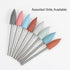 10pcs Rubber Polishing Bit, 400 Grit 6mm Dia Mounted Grinding Head for Electric Grinder Rotary Tool