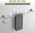 Set, 4-Piece Set BGL Bathroom Accessories Glossy Stain Nickel Expandable Towel Bar Bathroom Accessory Wall Mounted