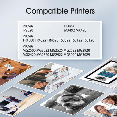CL-246XL Color Ink Cartridge Remanufactured for Canon 246XL 246, 2 Tri-Color Pack for PIXMA MX490 MX492 TS3100 TS3122