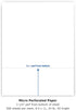 PrintWorks Professional 3 1/4" Perforated Paper, 500 Sheets, 24 lb, White (04117)