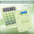 Mechanical Switch Calculator with Big Buttons, 12 Digits, Large LCD Display, Cute Pink Desktop Calculator for Office,