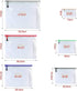 Oaimyy 18-Pcs Plastic Mesh Zipper Pouch Document Folders, Multicolor Zipper File Bags for Office Supplies and Travel