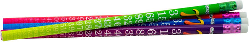 Pencil Assortment - Assorted Styles Round Pencil with Eraser, 2 Lead, 48 Pcs for Children, Adults, Gift Bags