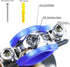 2PCS 304 Stainless Steel Wall Mount Pipe Supports, Adjustable Pipe Strap Clamp for OD Pipe 32-34mm
