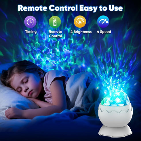 Proran Galaxy Projector for Bedroom, Nebula Galaxy Night Light Projector with Timer and Remote,Gift for Kids Adults