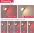KSNALUX 360 2 Dimmable LED Red Light Therapy Lamp for Sleep Magnetic Rotating USB Rechargeable Night Light with Remote