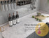 15.8"x118" White Marble Wallpaper, Self Adhesive Contact Paper for Countertop Kitchen Cabinets Bathroom and Furniture Refurbishment, Peel and Stick Waterproof Vinyl Roll Easily Removable by CryptoBai