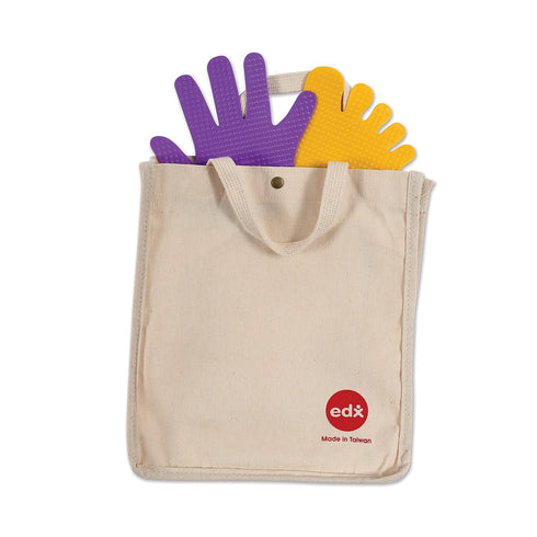 edxeducation-63525 Hand and Foot Mark Set, Includes 2 Large Die for Obstacle Courses, Gross Motor Skills