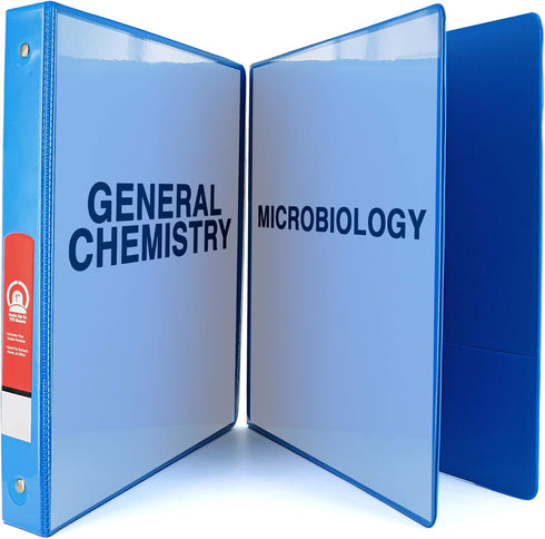 Emraw Super Great 1" 3-Ring View Binder with 2-Pockets, Available in Cyan, Great for School, Home, & Office (2-Pack)