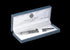 Pen with Celtic Trinity Knot Etched Design in Black and Silver