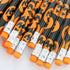 GiftExpress 48-Pack Halloween Pumpkin Pencils with Eraser, Halloween Treats for Kids, Classroom Prize Supplies