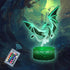 MARZIUS Dragon 3D Illusion LED Table Decor Lamp Night Light with Greeting Card,