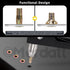 26Pcs M8 Zinc-Plated Multi-Grip Rivet Nut Flat Head Shank Insert Nut Gold Finish for Industrial Fasteners