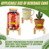 XiMaiChy 7.8 (20 cm) Inch Wood Drink Dispenser Stand Natural Bamboo Fits in Diameter Beverage Jugs Elegant & Sturdy