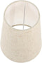 Linen Fabric Lampshade Beige 6X6X7 Inches Semi-Circle Heightened Design for E14 Bulb