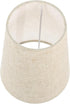Linen Fabric Lampshade Beige 6X6X7 Inches Semi-Circle Heightened Design for E14 Bulb