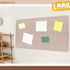 Large Felt Board Alternative Foldable Bulletin Cork Board for Wall, Decorative Pin Board with Textured Paper