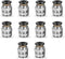 10 Pcs Push to Connect Fittings, 1/4 Inch Tube OD x 1/4 Inch NPT Thread, Pneumatic Male Straight Quick Connect