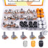 Taiss 80PCS Potentiometer Kit, WH148 B5K 10K 20K 50K 100K Ohm Rotary Audio Potentiometers