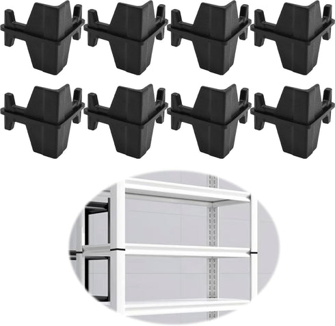 Terixe Post Inserts Connectors - PP Plastic, Injection Molded, Sturdy Support - Black,