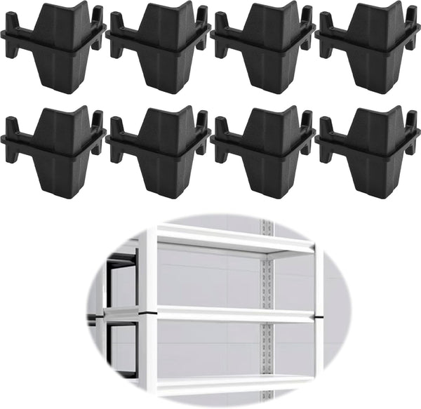 Terixe Post Inserts Connectors - PP Plastic, Injection Molded, Sturdy Support - Black,