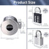 2 Pack 4 1.3-2.5" Outdoor Faucet Spigot Lock, Locks Water Hose Bibs Locks Outdoor with Metallic Stainless Steel Gate