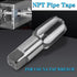 YUENTOEN 5 Piece NPT Pipe Tap Set, NPT Thread Forming Taps, GCR15 Drill Bits for Cleaning, Sizes 3/4", 1/2", 3/8",