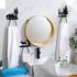 3 Peryiter Pcs Bear Towel Holder Rustic Towel Racks Cabin Bathroom Decor Black Bear Deer Wipe Ring Wall Decorations