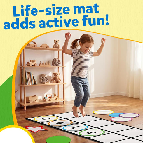 HugHush Set,Kindergarten Elkonin Box Floor Mat Activity Learning Activities,Phonemic Awareness & Phonics Games,Science