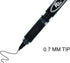 Inc. R2 Rollerball Pens - 0.7 mm Medium-Point Pen Set with Comfort Grip, 12 Pack, Black Ink