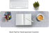 DawnTrees Felt Desk Pad, Keyboard Mat (35.5x12 Inches), Large Mouse Pad, Computer Desk Mat XL, Light Gray