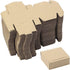 Ellbest 50Pcs Foldable Kraft Boxes, Rectangular Recyclable Cardboard for Packing, Shipping, Storage, 1.96x1.96x0.78