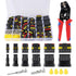 AITRIP 708 Pieces Waterproof Car Connection Kit, Quick Connector with Crimping Pliers for Car, Truck, Motorcycle