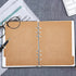 SUPERFINDINGS 20 Sheets A5 Kraft Paper Binder Dividers, 5-Tab/6-Hole Cover Ring Binder