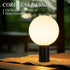KSNALUX Set Dimmable 2700K Black LED Wall Sconces of Two Round Wall Lamp with Remote Cordless Lamp USB Rechargeable