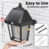 9 Inch 3 -2 Pack DERAYSION Solar Porch Lights Outdoor, Solar Wall Lanterns with Motion Sensor, Mode Adjustable
