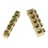 5pcs Electrical Wire Screw Terminal Ground Brass Grounding Bars 5 Positions Terminal Ground Bar, Yellow