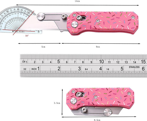 10pcs Office supplies With Blade Folding Utility Knife, Quick Change Box Cutter with Rail Lock, EDC Razor Knife