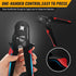Connectors4 AWG23-7 1800PCS Ferrule Crimping Tool Kit,Wire Ferrule Kit Crimper corners Self-adjustable gauge Ferrules