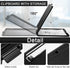 Geyee 8 Pcs Clipboards with Storage, Letter Size Foldable Nursing Clipboard with Pen Holder, Low Profile Clip Board