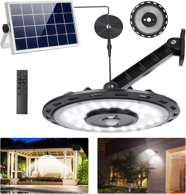 INDARUN Solar Shed Light Indoor Outdoor, Solar Motion Lights with 5 Modes,