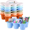 6 Pack Classroom Caddy Organizer with Handle Morandi Plastic Table Caddy Drink