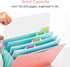 Forvencer Accordion File Organizer, Letter Size, 5 Pocket Expanding Folder, Cute with Labels for School Office Supplies